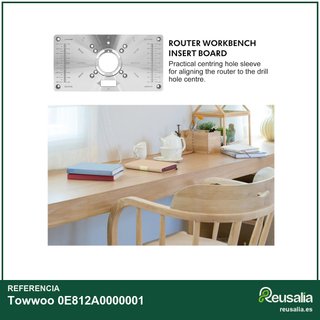Towwoo placa de mesa enrutador aluminio