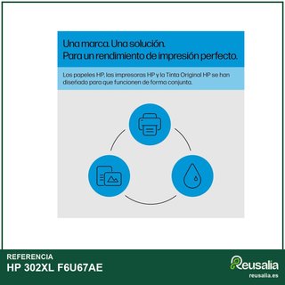 HP 302XL F6U67AE cartucho tinta alta capacidad