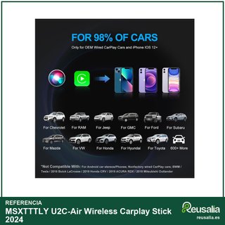 Adaptador inalámbrico CarPlay para coche iOS