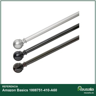 Amazon Basics barra cortina extensible níquel