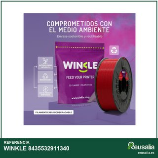 WINKLE filamento PLA HD rojo brillante