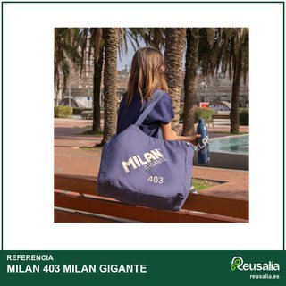 MILAN bolso tote bag grande azul marino