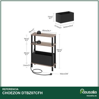 CHOEZON mesa auxiliar estrecha DTBZ07CFH