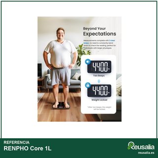 RENPHO Core 1L Báscula digital baño 250kg LED