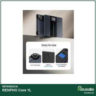 RENPHO Core 1L Báscula digital baño 250kg LED