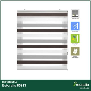 Estor enrollable moderno doble tejido