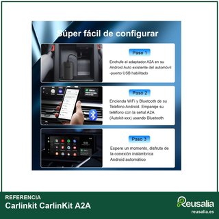Carlinkit adaptador inalámbrico Android Auto coche