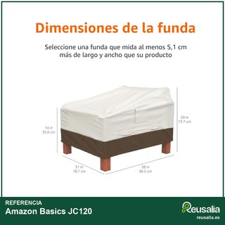 Amazon Basics funda sillón individual 2 unidades