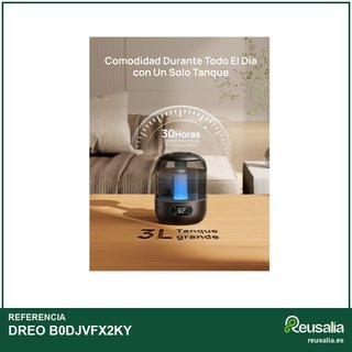 DREO humidificador bebés 3L 26dB 360°