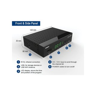 Edision Picco T265+ receptor digital TDT PVR USB