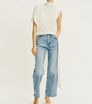 Top Asimétrico Drapeado #Zara Talla M