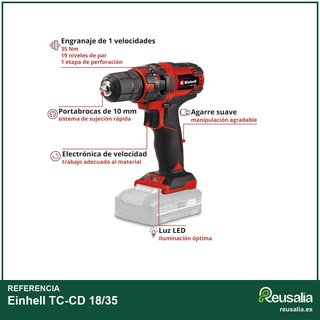 Einhell TC-CD 18/35 taladro inalámbrico