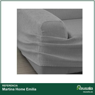 Martina Home funda sofá Emilia 1 plaza gris