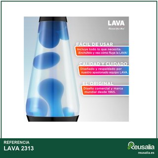 LAVA lámpara lava 2313 cera azul 14,5"