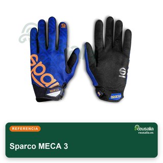 Sparco MECA 3 guantes mecánico talla 12 azul
