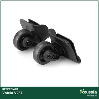 2 Pares Ruedas Repuesto Maleta V237