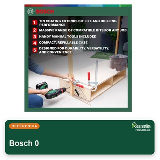 Bosch maletín brocas para taladro madera