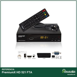 PremiumX HD 521 FTA sintonizador TDT digital Full