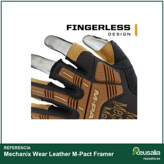 Mechanix Wear Leather M-Pact Guantes protección