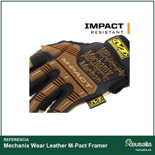 Mechanix Wear Leather M-Pact Guantes protección