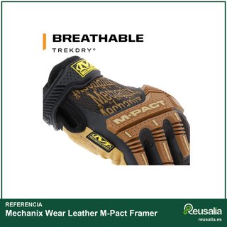 Mechanix Wear Leather M-Pact Guantes protección