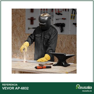 VEVOR Chaqueta de Soldadura Resistente al Fuego,