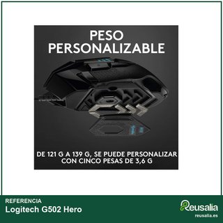 Logitech G502 Hero G ratón gaming precisión