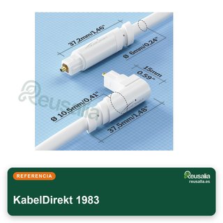 KabelDirekt cable óptico audio digital 5m