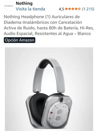 Auriculares Nothing Headphones 1 (Nuevos)