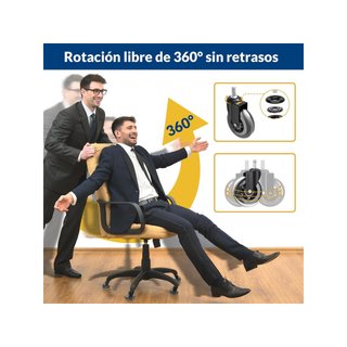 COSYLAND 5 ruedas silla oficina 11mm suaves