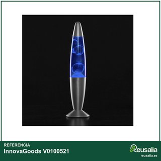 InnovaGoods lámpara de lava azul 25W