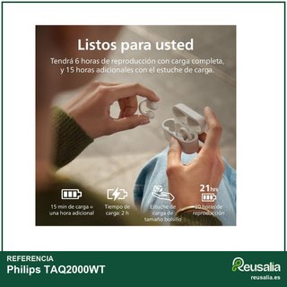 Philips TAQ2000WT auriculares bluetooth true
