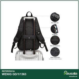 Mochila antirrobo portátil 15,6" con USB