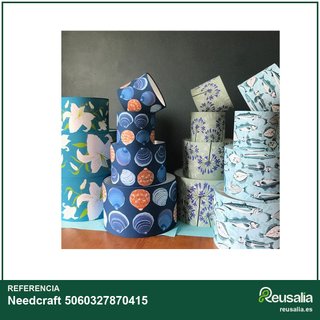 Kit pantalla lámpara DIY textil 15 cm