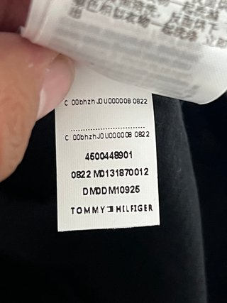 T-shirt Tommy Hilfiger Preta Tamanho S