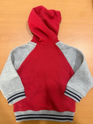 Chaqueta niño 1 año roja y gris