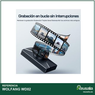 WOLFANG 32GB cámara coche doble lente 2.5K