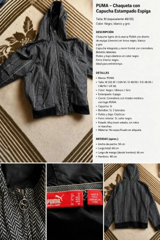 Chaqueta Puma bicolor con logo