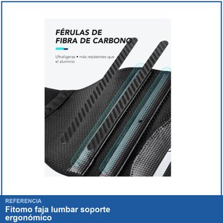 Fitomo faja lumbar soporte ergonómico