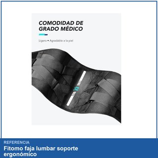 Fitomo faja lumbar soporte ergonómico