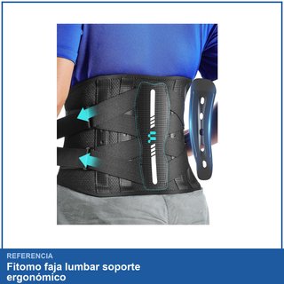 Fitomo faja lumbar soporte ergonómico