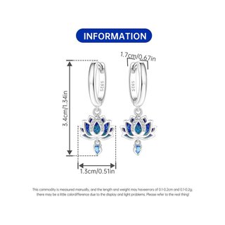 CYCUFF pendientes aro plata 925 circonitas