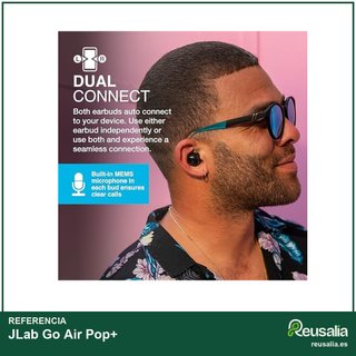 JLab Go Air Pop+ auriculares inalámbricos