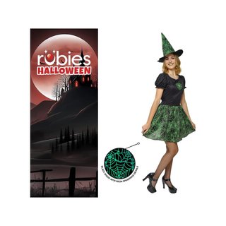 Rubies Spiderweb Neon disfraz bruja vestido