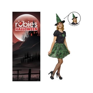 Rubies Spiderweb Neon disfraz bruja vestido