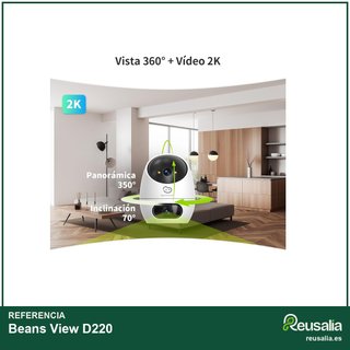 Beans View D220 cámara doble lente seguridad