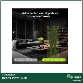Beans View D220 cámara doble lente seguridad