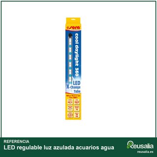 LED regulable luz azulada acuarios agua