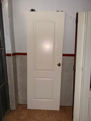Puerta madera blanca 203x72 cm