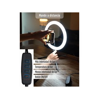 KSIX aro luz regulable sobremesa led